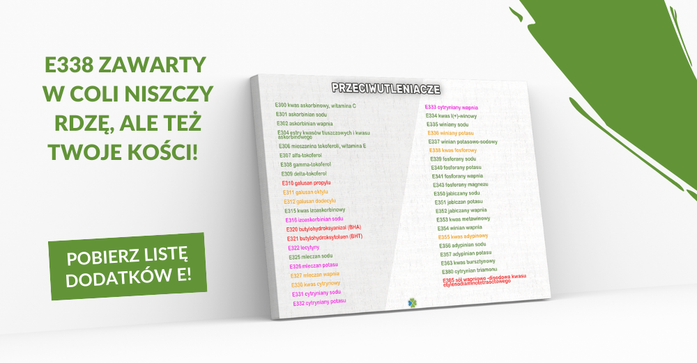 Widzisz w składzie E338? – TEGO NIE KUPUJ!